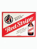 Red Stripe Blechschild 