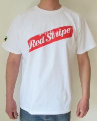 Red-Stripe T-Shirt "white" 